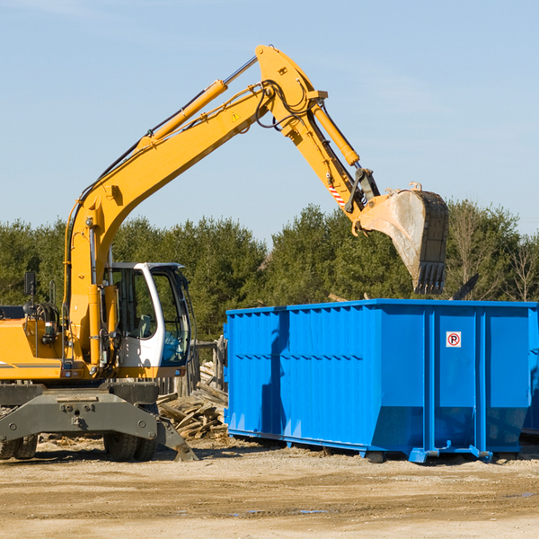 are there any restrictions on where a residential dumpster can be placed in West Hollywood CA